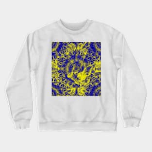 Electric butterfly and mandala Crewneck Sweatshirt